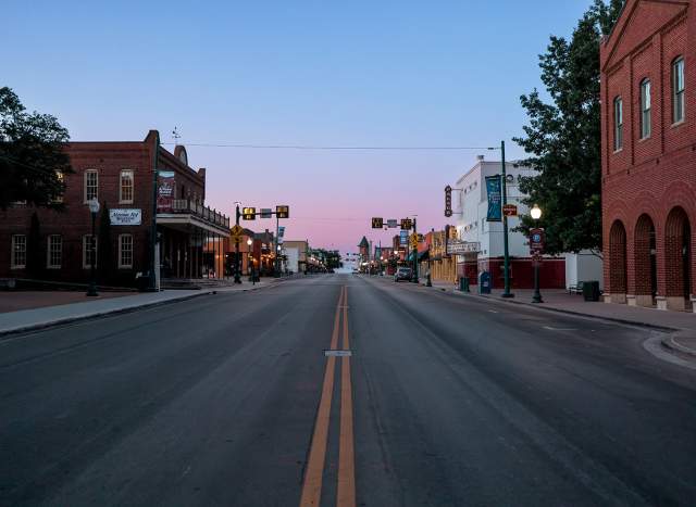 Downtown Grapevine Sunset
